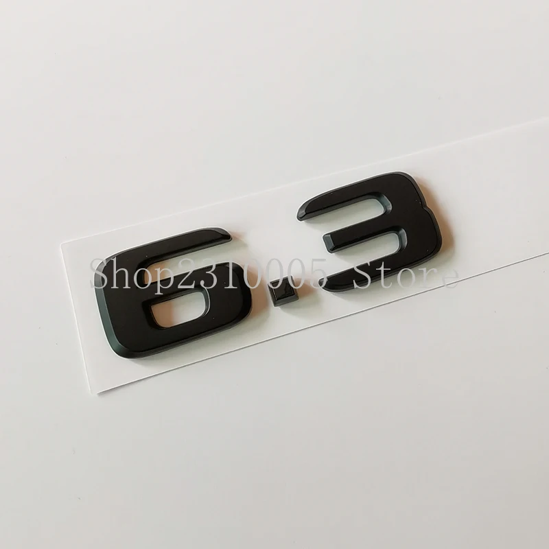 Хромированные серебряные глянцевые черные значки с номером 6 3 эмблема крыла