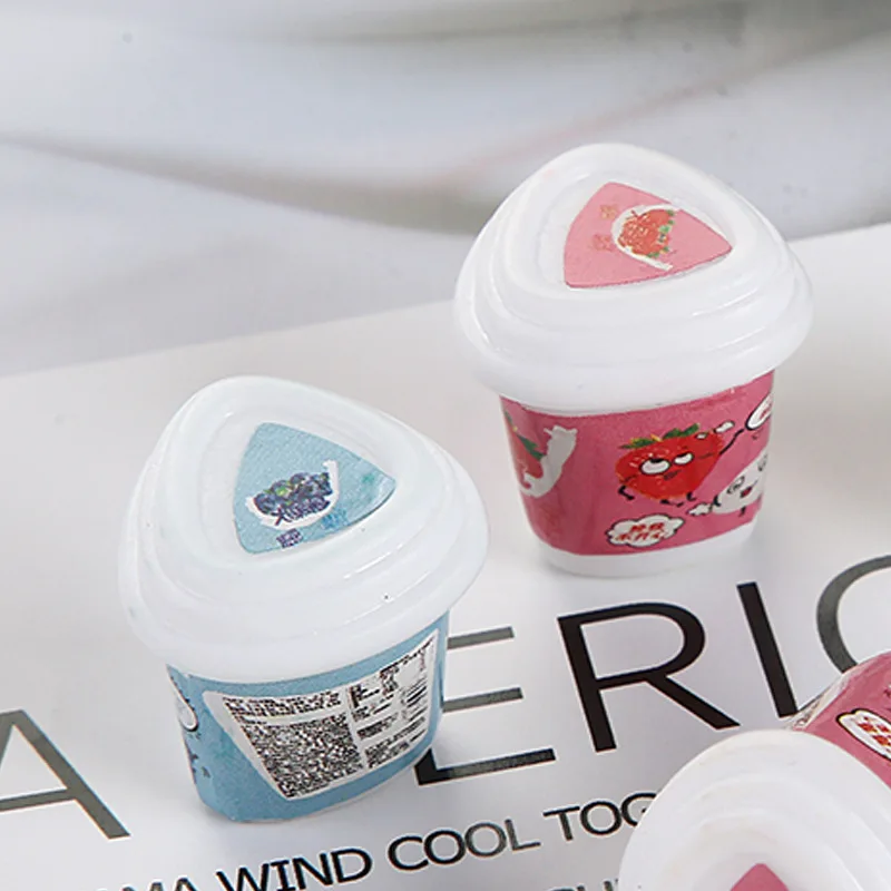 Искусственная еда из смолы 3D Мини йогурт аксессуары для украшения дома - купить