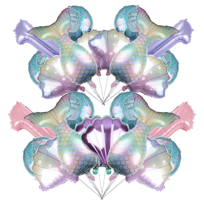 

Number Foil Balloon Baby Shower Party Supplies Girl Birthday Festival Party Decor Toys Mermaid Ariel Princess Cartoon Balloons