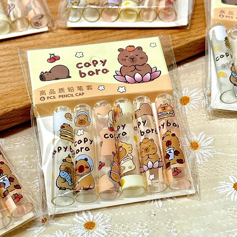 

Прозрачные колпачки для карандашей GJCUTE 6 шт.