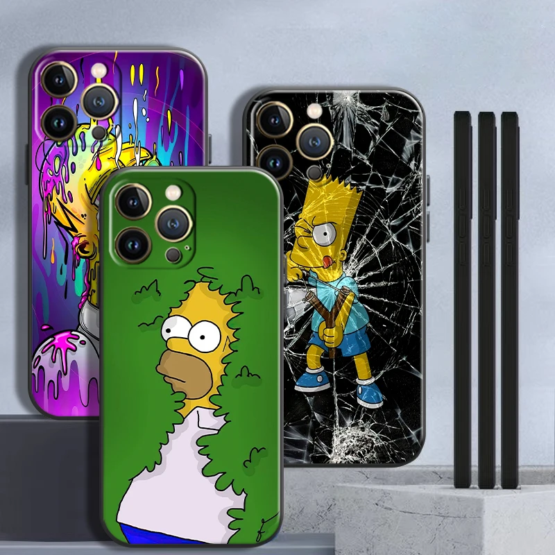 

Funny Homer Simpson Family For iPhone 13 12 11 Pro Max Mini X XR XS Max 5 5s 6 6S 7 8 Plus Phone Case Back Carcasa Coque