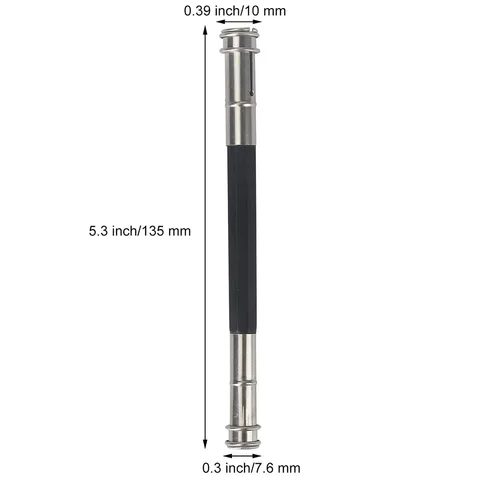 Двойной держатель-удлинитель для карандашей, Регулируемая металлическая ручка, пастельный цветной карандаш, удлиняющий стержень, инструмент для записи скетчей