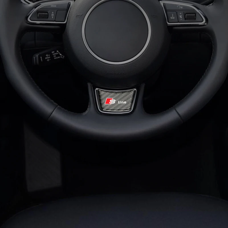 Автомобильная наклейка на руль из алюминиевого сплава эмблема для Audi SLine RS