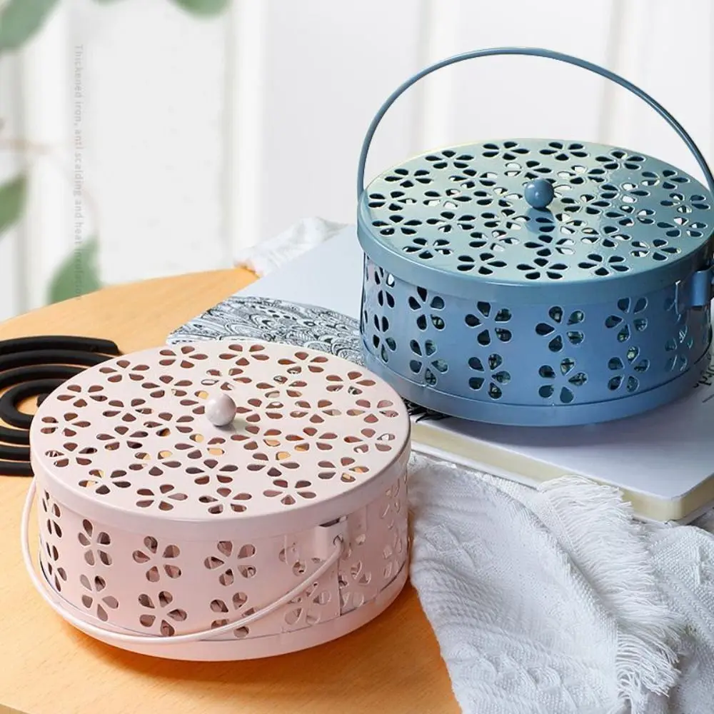 With Handle Round Fireproof Incense Holder Incense Burner Box