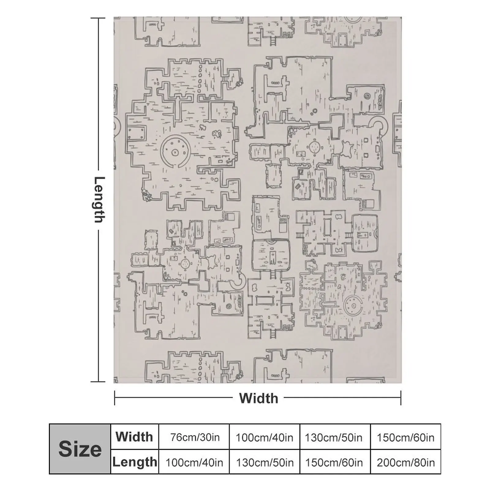 Одеяло с картой D&ampD Dungeon гигантский диван для малышей красивые очень большие