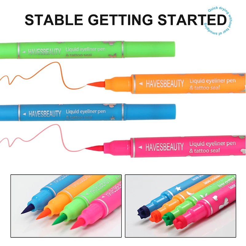 Цветная водостойкая и маслостойкая подводка для глаз сценический макияж очень