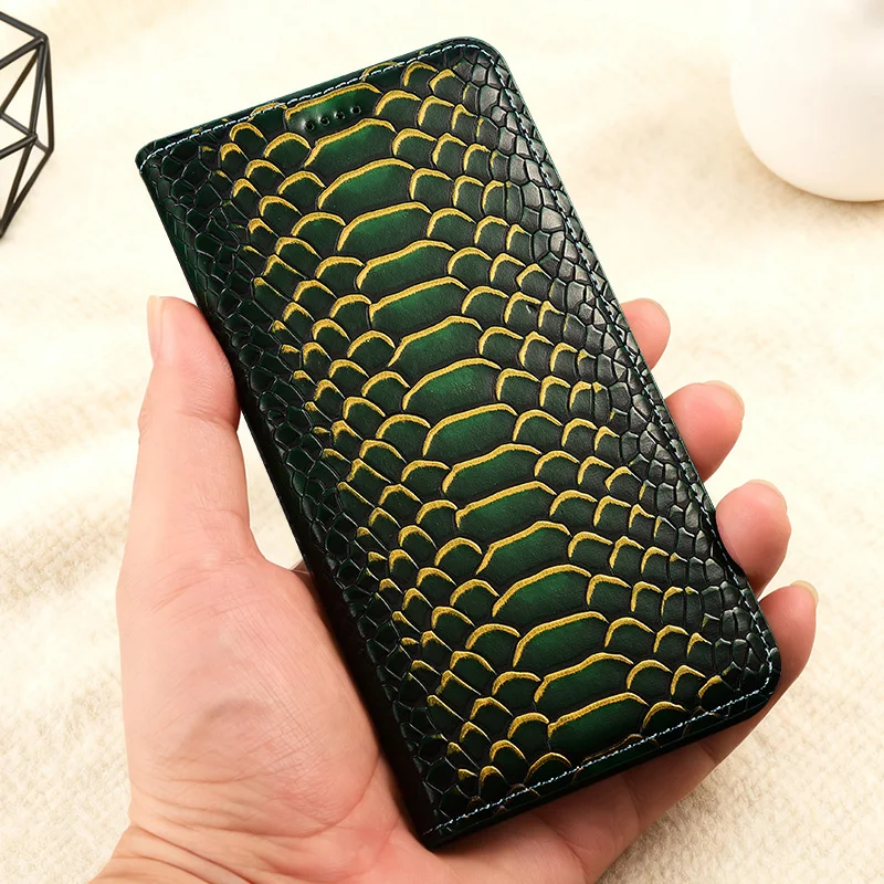 Фото Роскошный кожаный чехол-флип для Huawei Nova 6 5 4 3 2 i SE Pro Plus с узором под кожу питона №5