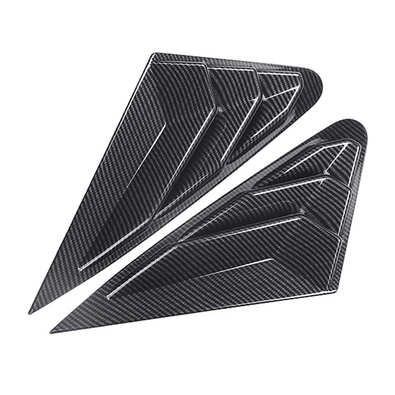 

1 Pair Car Rear Side Window Louver Shutters Cover Trim Blinds Scoop Air Vent Decoration For A4L 2020-2021