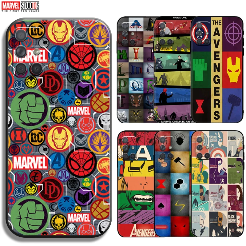 

Marvel Avengers Logo Phone Case For Samsung Galaxy A71 A51 A41 A31 A21 A11 A03 A72 A52 A42 A32 A22 A12 Funda Bumper
