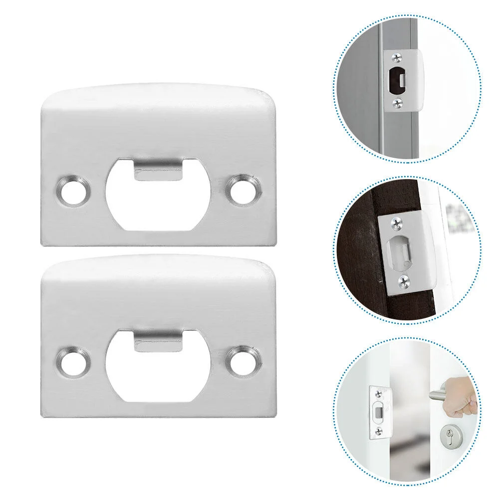 

Bracket Deadbolt Cover Plate Door Hole Garage Reinforcement Installation Kit Covers Front Stainless Steel Braces