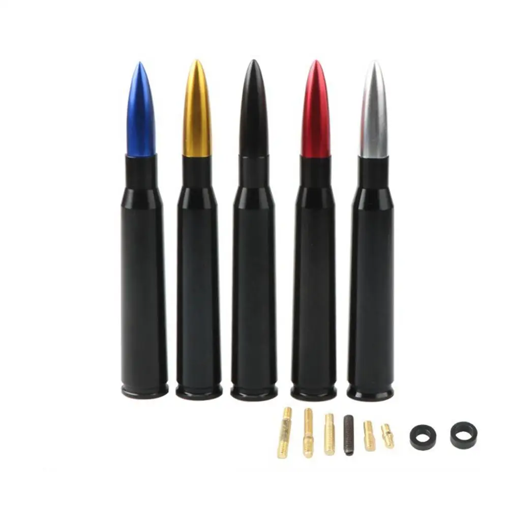 

Car Antenna With Bolts Rubber Rings Installation Accessories Aluminum Alloy Antenna Modification Parts