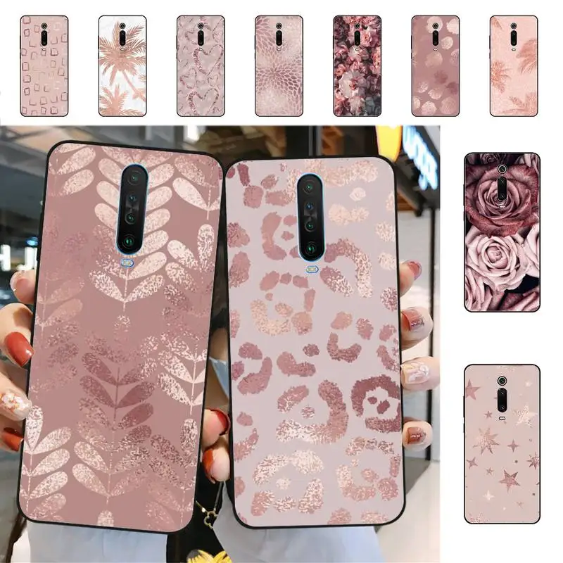 

Beautiful Rose Bling Phone Case for Redmi 5 6 7 8 9 A 5plus K20 4X 6 cover