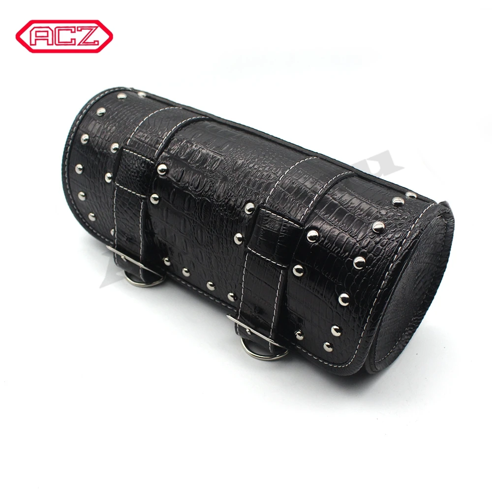 1 шт. Мотоцикл Барабанный инструмент Боковая сумка седла из искусственной кожи Винтажная седельная сумка для Harley Honda Davidson Softail Custom on.