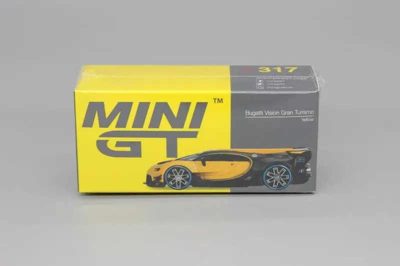 

Mini GT yellow 1:64 sports car model Vision GT VGT Gran suitable for Bugatti Bugatti collection gift decoration