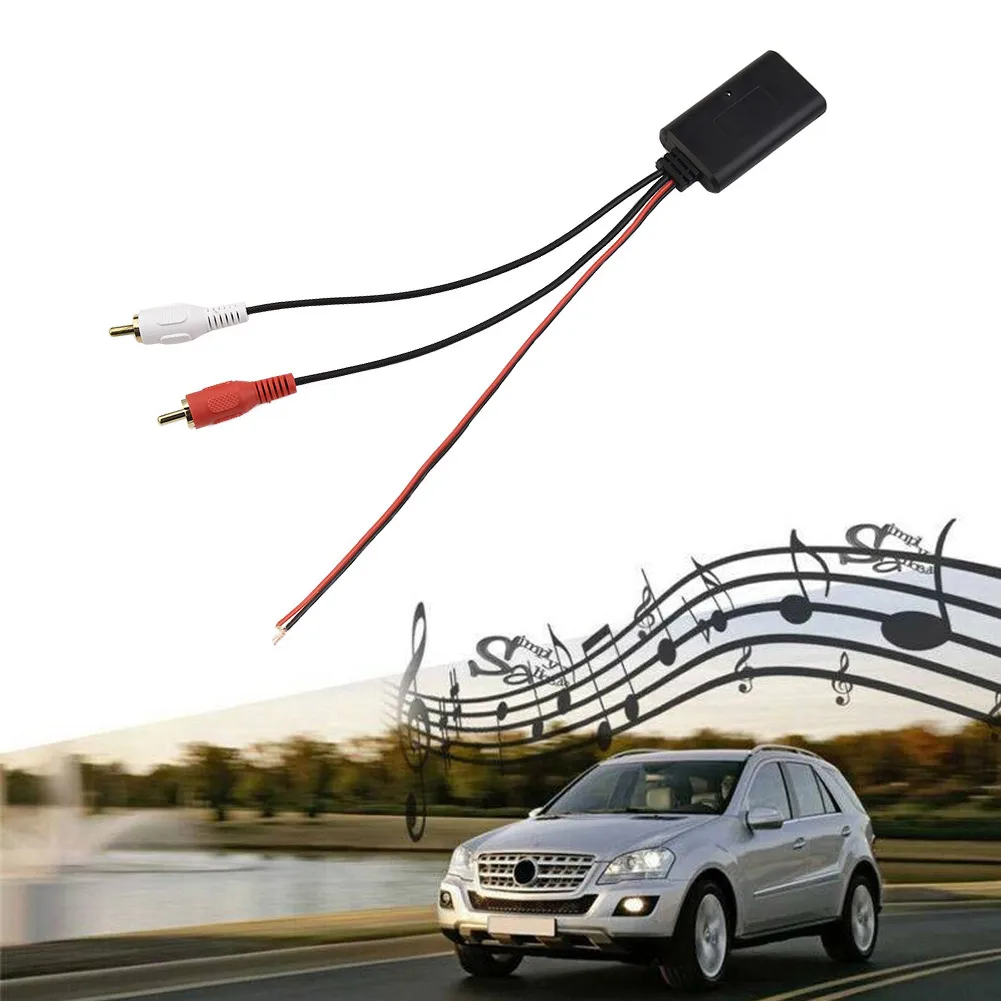 

Автомобильный беспроводной модуль приемника Bluetooth, адаптер AUX, музыкальный аудио стерео приемник для транспортных средств с интерфейсом 2RCA
