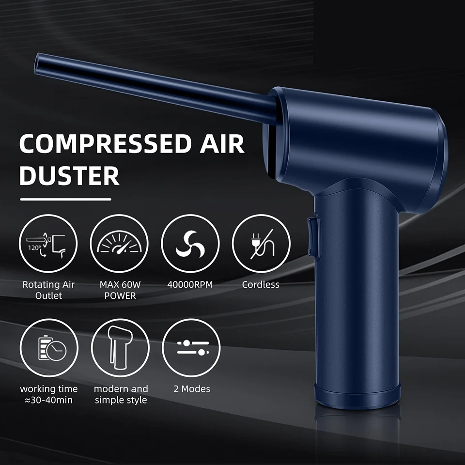 

Electric Compressed Air Duster Canned Air Spray Blower Cleaner Duster for Computer Keyboard Sofa Electronics Cleaning Tool