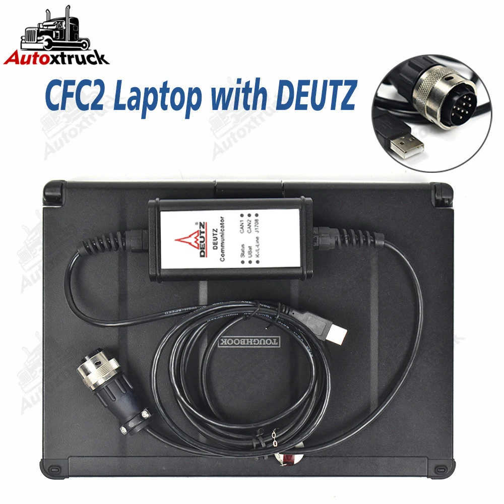 

Для DEUTZ DECOM SerDia 2010 EMR2 3 4 для DEUTZ диагностический инструмент для грузовика CFC2 CF-C2 ноутбук