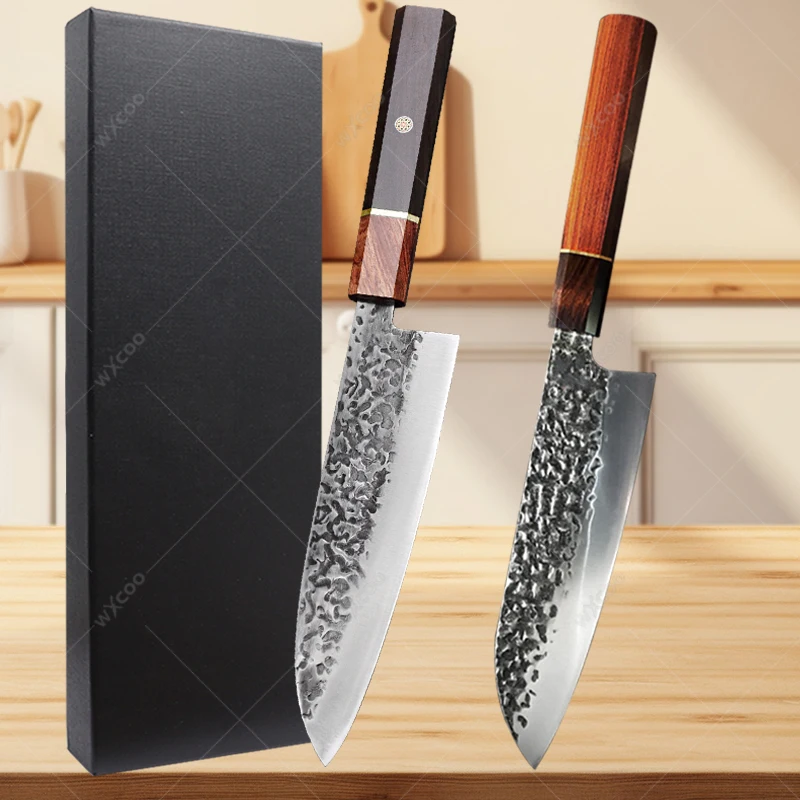 WXCOO нож для обвалки мясника из нержавеющей стали кухонный мяса японский Сантоку