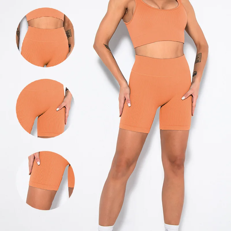 

Shorts Women Cycling Shorts Seamless High Waist Shorts Skinny Hip Three Pants Gym Sports Pants Female Clothing