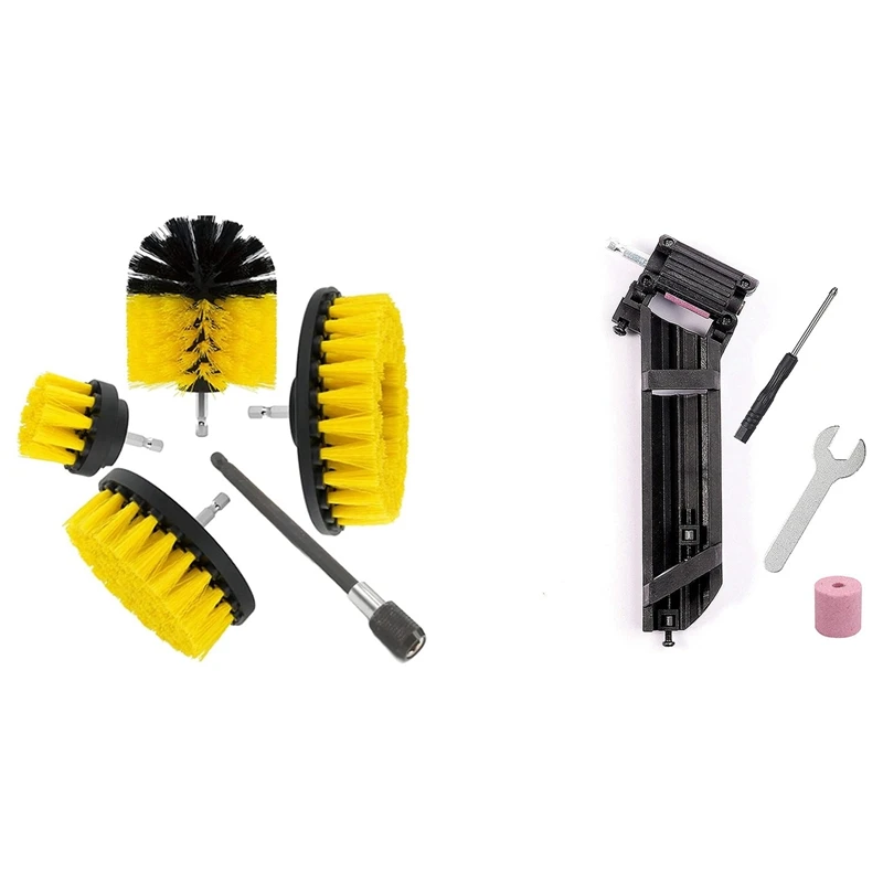 

5X Household Cleaning Brush Set & 1Set Drill Bit Sharpening Tool Diamond Drill Bit Grinder