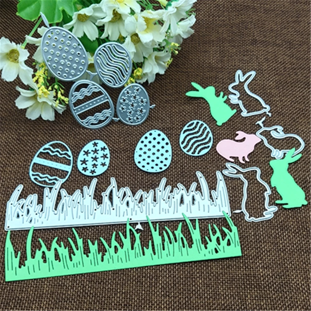 Трафареты для вырезания металла в виде Пасхальных Кроликов декоративные штампы