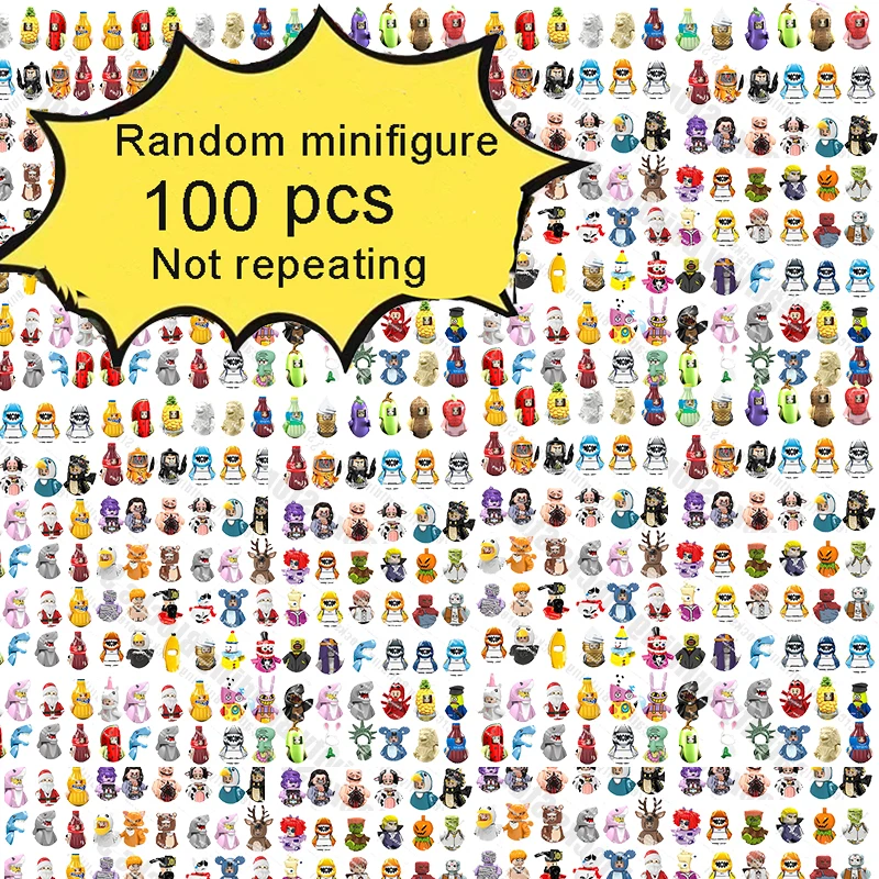 Лидер продаж мини-фигурки случайный выбор 10 шт. 20 арбуз Акула девочка 3D модель