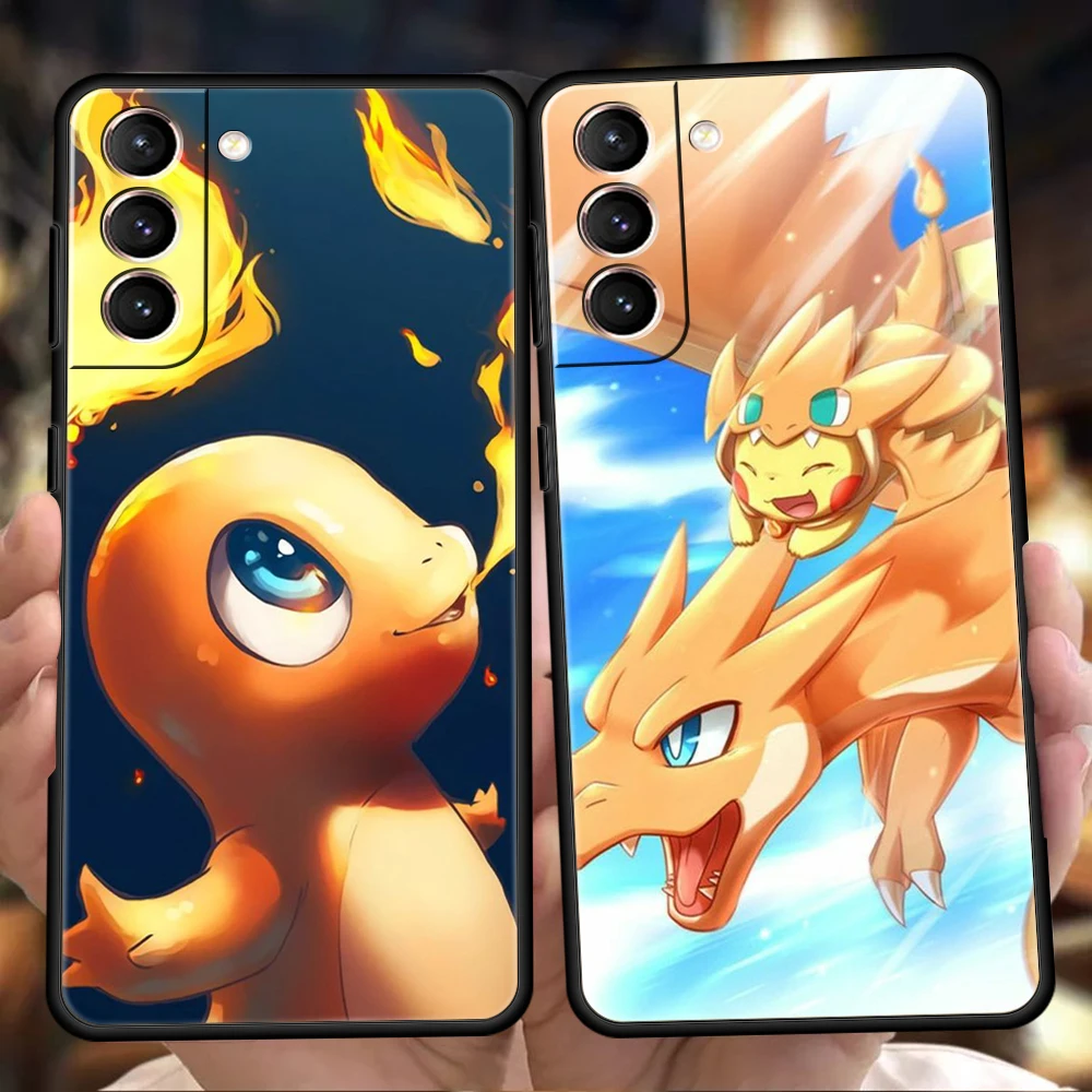 

Pokemon Case for Samsung Galaxy S22 S20 S21 FE Ultra S10 S9 M22 M32 Note 20 Ultra 10 Plus 5G Silicone Phone Cover Fundas Coque