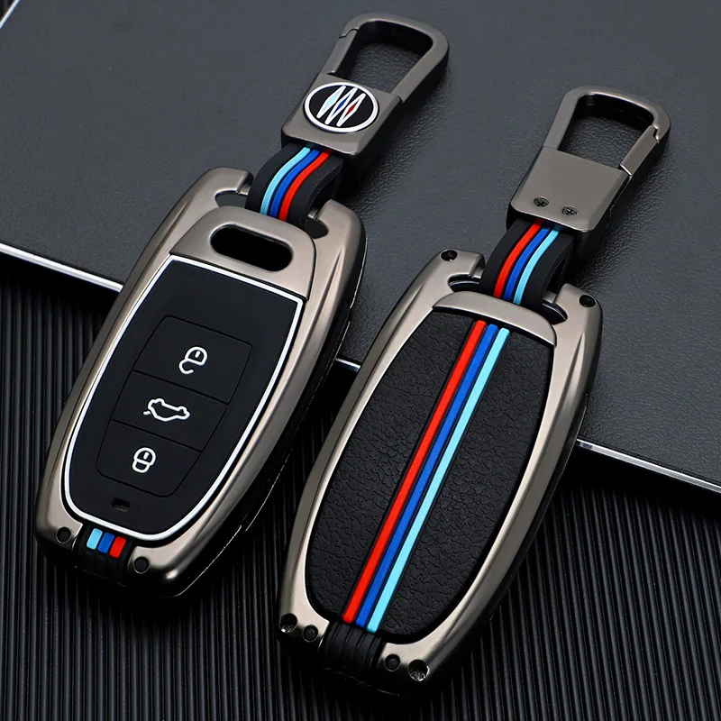 

Car Key Fob Cover Case Keychain Metal Shell Cover Compatible for Audi A1 A3 8v A4 B8 B9 A6 A5 C7 Q3 Q5 Q7 Tt
