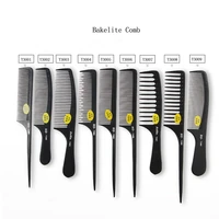 1pcs new black fine tooth comb anti static hair style rat tail comb hair edge trimmer styling beauty tools