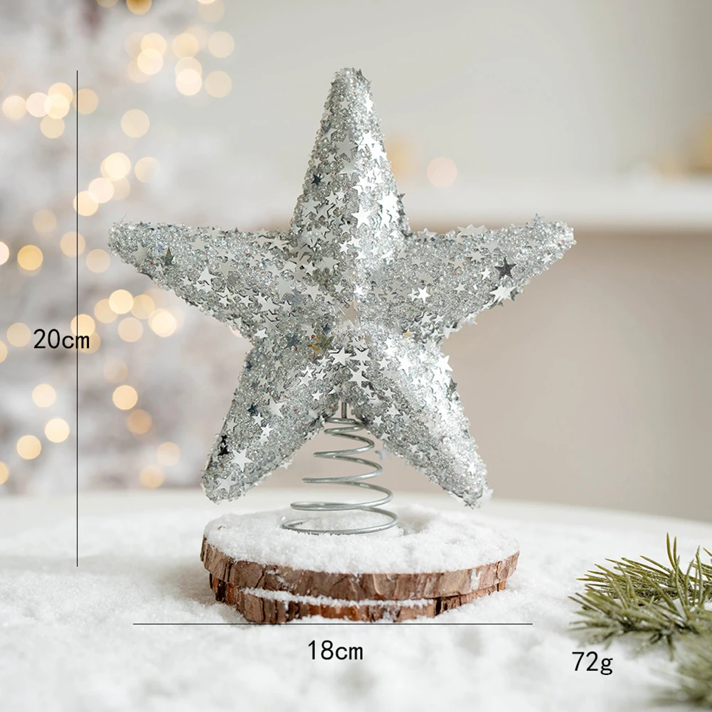 Праздничный домашний акцент цвета шампанского серебристо-розовой звезды