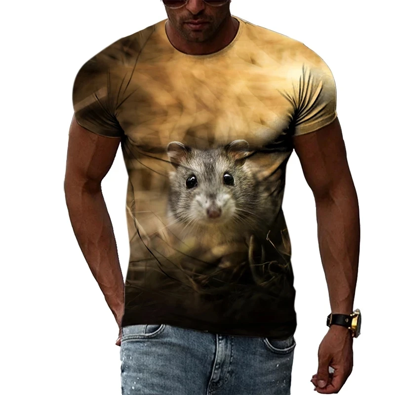 

New Unisex Cartoon Women 3d Men's Cute Animal Hamster Men's T Shirt Anime Summer Top T Shirt Cool Graphic T Shirt