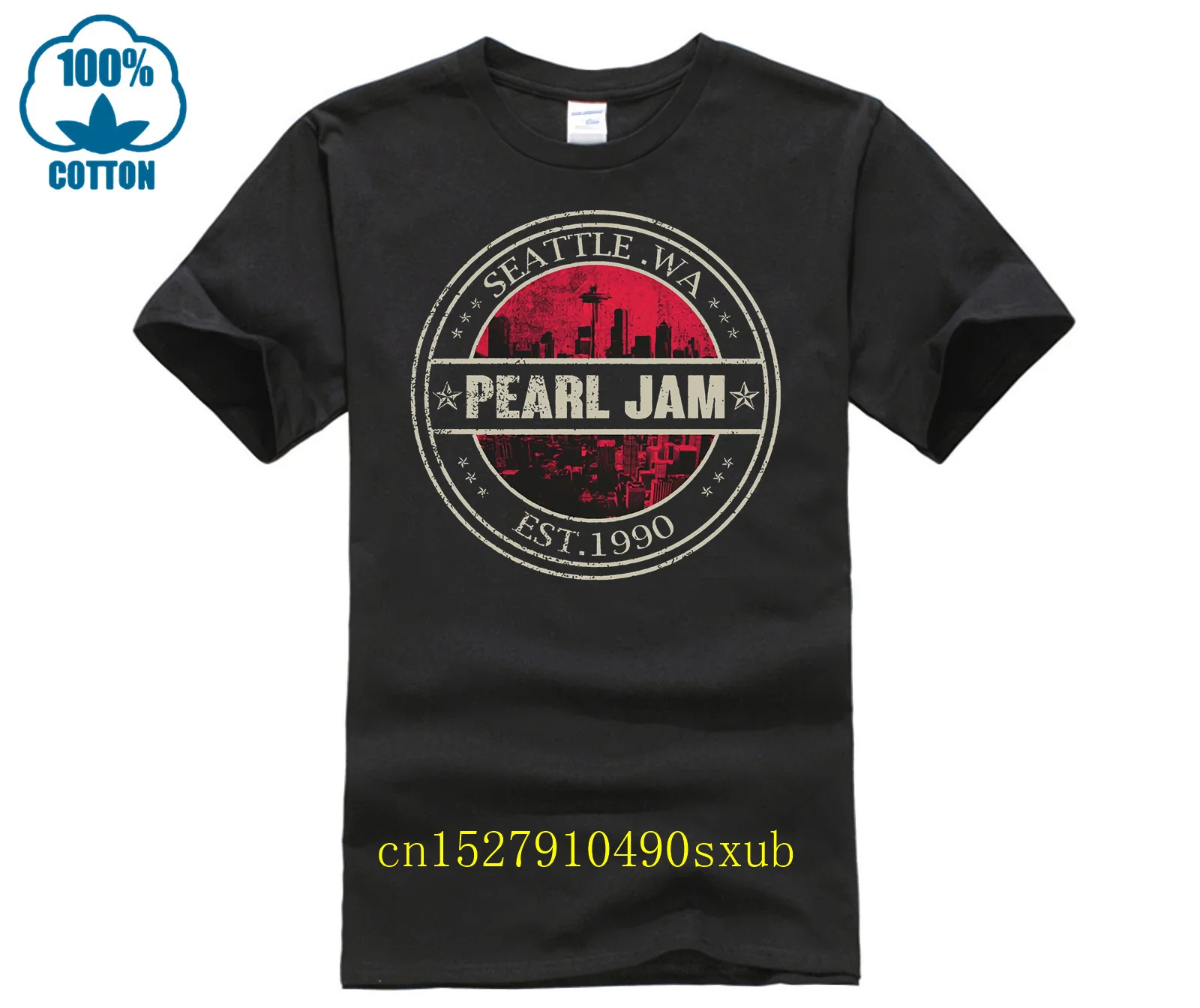 Мужская футболка Seattle Wa Pearl Jam Est 1990, женская футболка