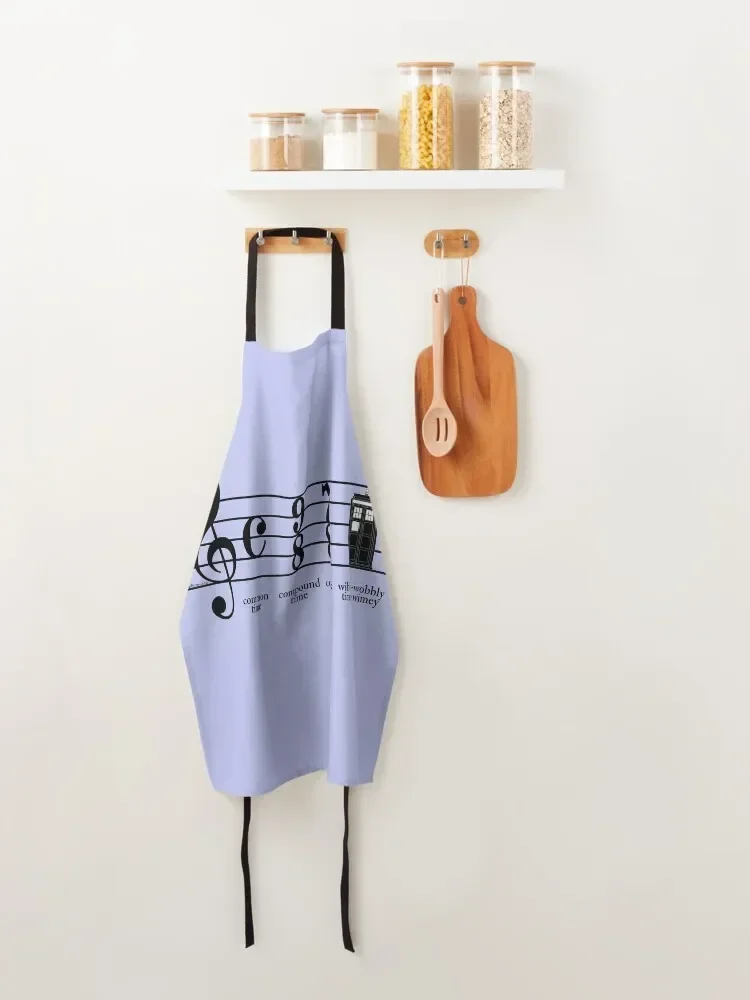 Wibbly-wobbly timey-wimey Apron restaurant accessories Household Items