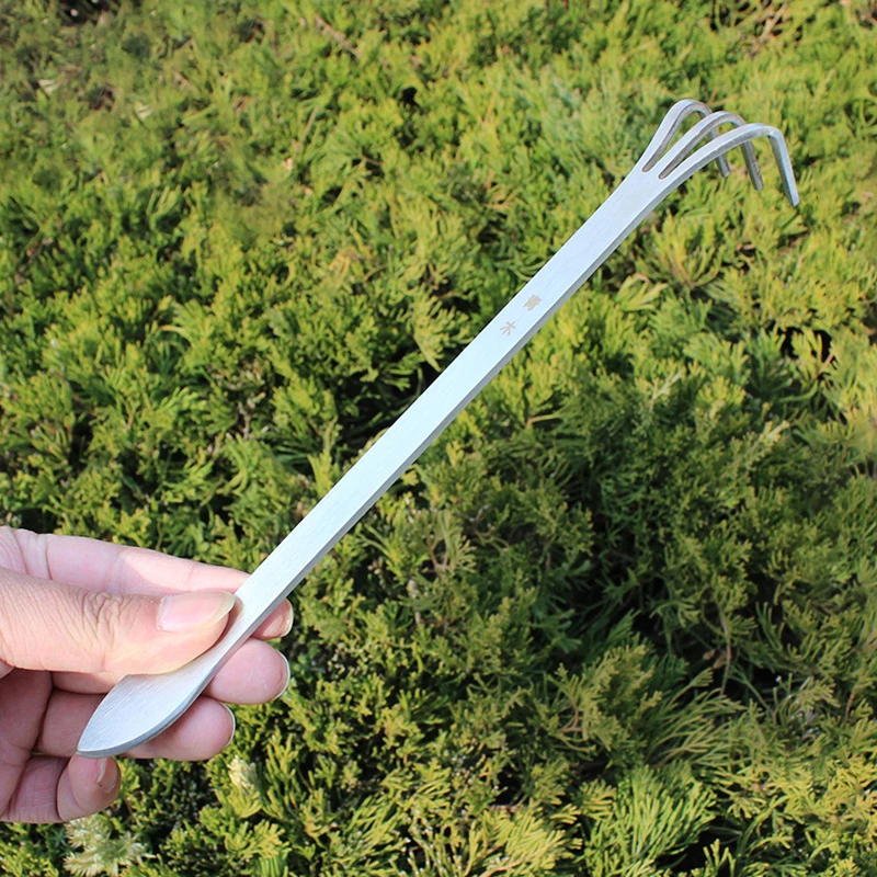 

Cultivator Wear Resistant Succulent Gardening Tools Bonsai Spatula Firm Soil Stainless Steel Handheld Rustproof Home Root Rake