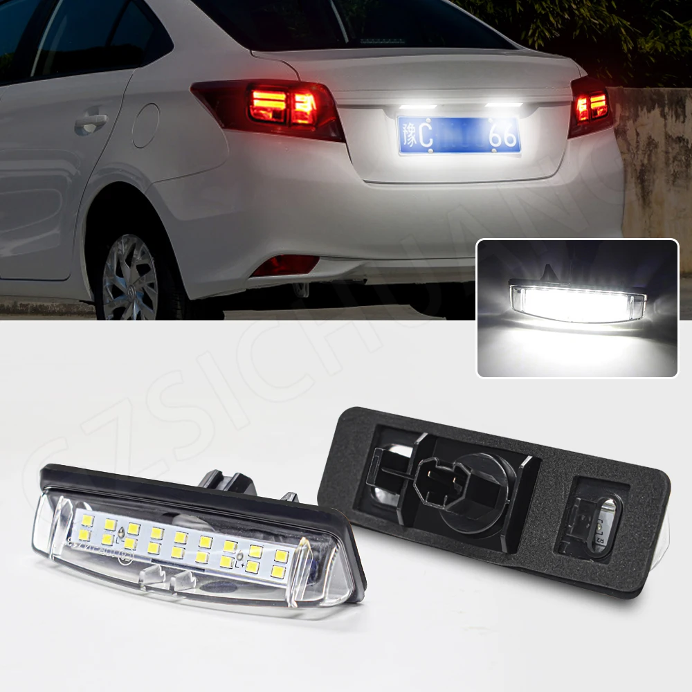 

Number License Plate Led Lights Warning Lamps Canbus For Toyota Camry Aurion 2006-2022 ACV40 GSV40 Echo 4D 1999 Prius 2000-2003