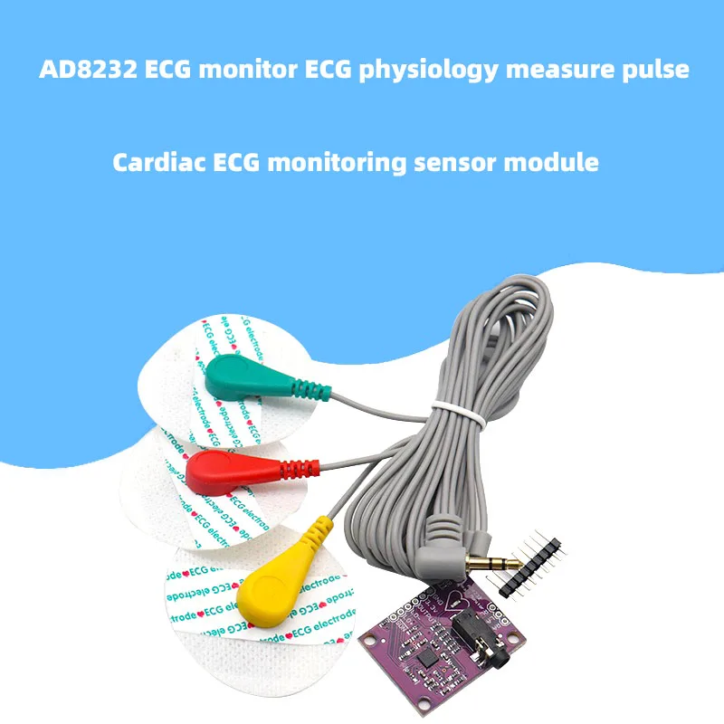 

AD8232 ЭКГ, измерение яркости, пульса, ЭКГ, датчик мониторинга, модуль