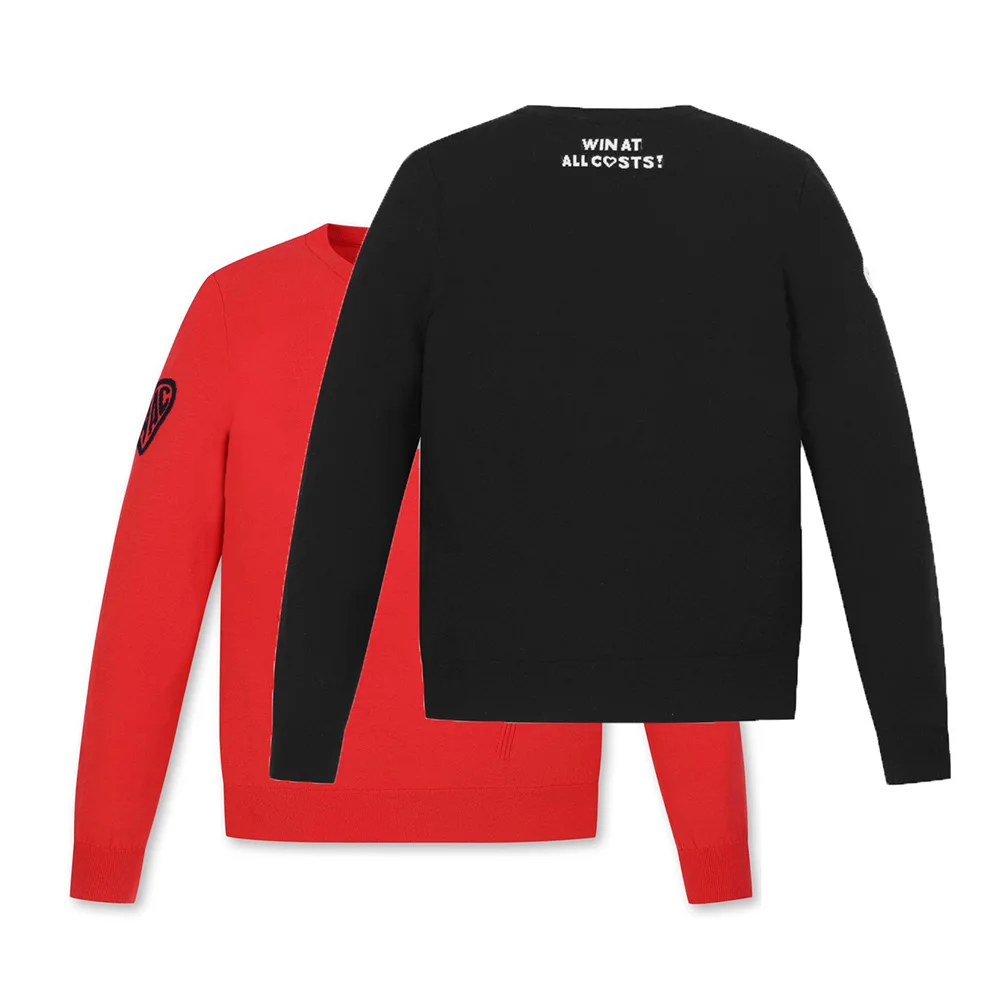 Женский вязаный свитер с круглым вырезом