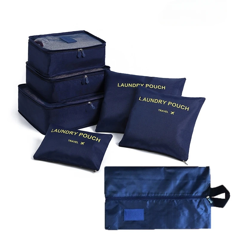 

7 Pcs/Set Travel Storage Bag Portable Foldable Luggage Organizer Waterproof Large Capacity Clothes Sorting Storage Bag