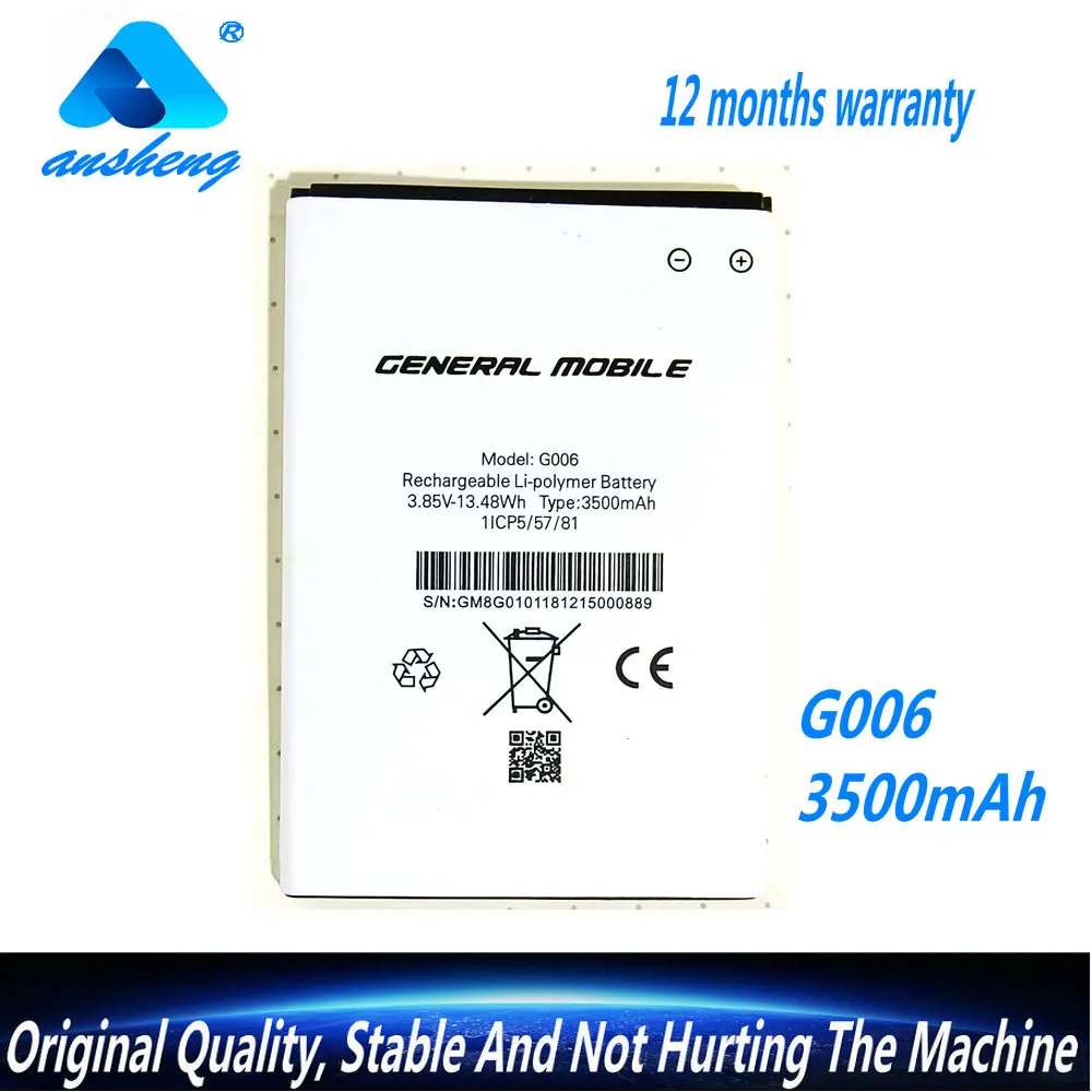 

Новый оригинальный аккумулятор 3,8 в 3500 мАч для General Discovery General Mobile GM8 Go Dual Smart Android GM6 G006 GM8