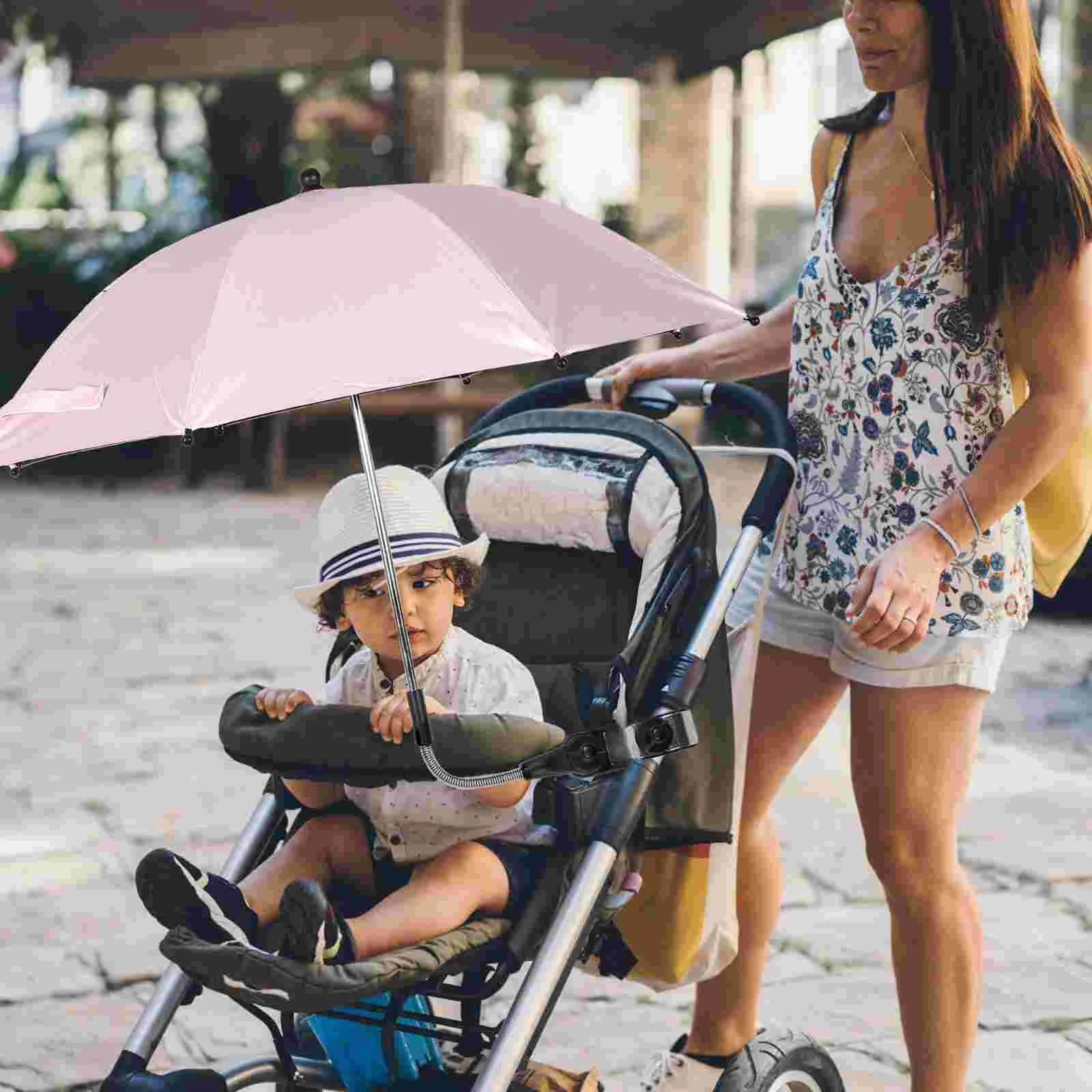 

Beach Accessories Stroller Umbrella UV Protection Sun Umbrellas Outdoor Chair Bike Parasol