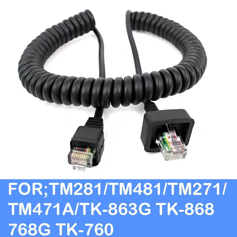 8-контактный Динамик PTT Mic микрофонный кабель для Kenwood TM281/TM481/TM271/TM471A