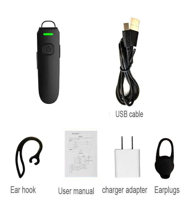 Wireless Earhook Mini Walkie Talkie Intercome Bluetooth Restaurant Hotel PMR Ear Hook Bluetooth-compatible Headset Two Way Radio