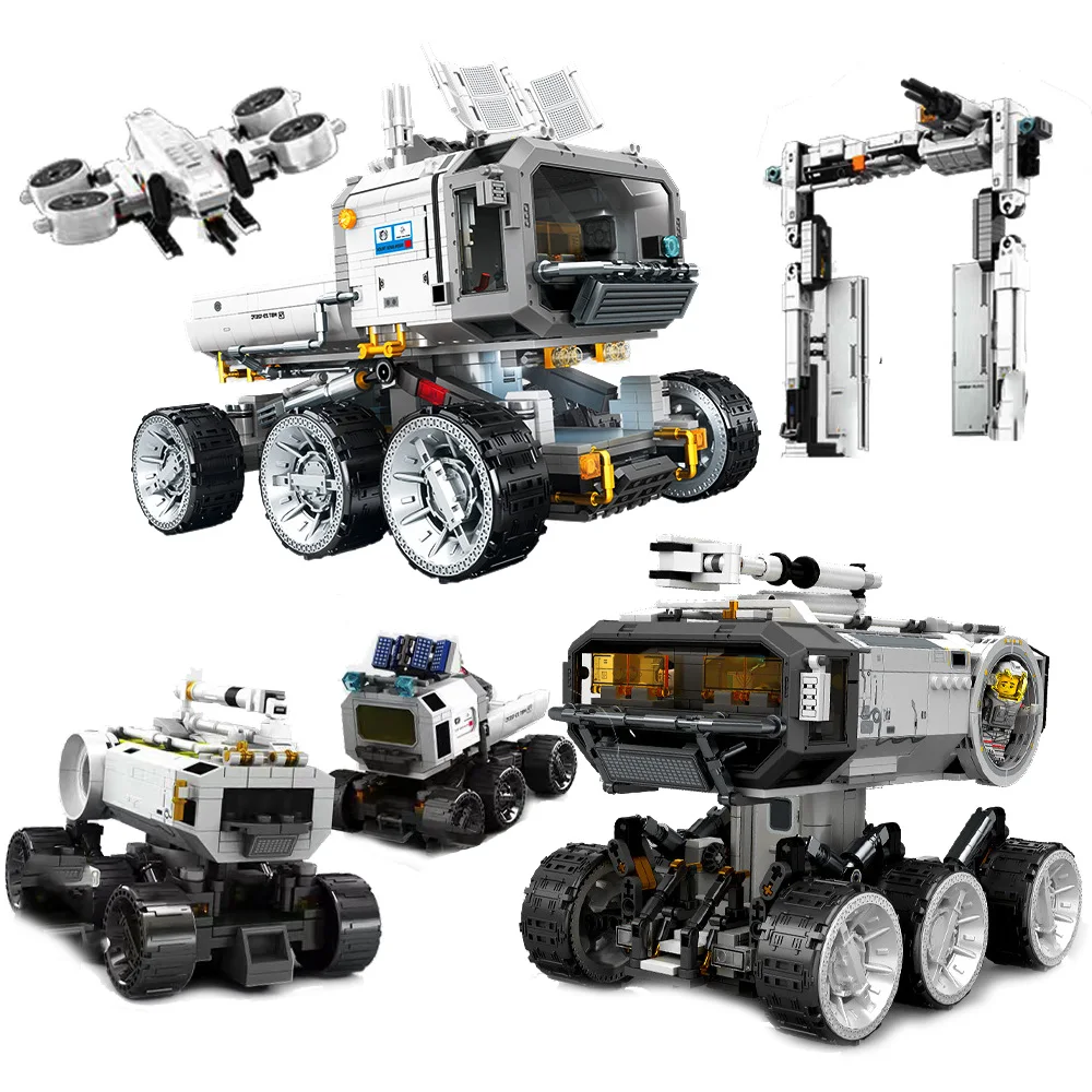 

Wandering Earth II Building Blocks Astronaut Figures Moon Vehicle Lunar Transporter Space Station Bricks Toys For Children Gift