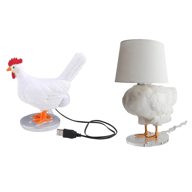 

USB Rechargeable Led Children Night Light Resin Animal Figurine Statue G2AB