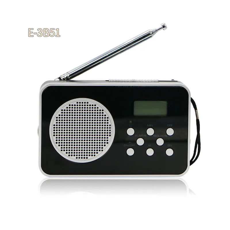 

Good Quality screen alert clock Function and Built-in Mono Speaker FM/AM/SW Shortwave pocket portable radio