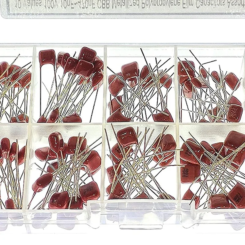 150 шт. 15 значений набор конденсаторов CBB металлизированных полиэфирных пленочных