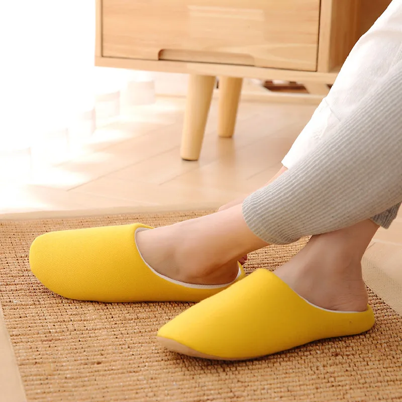 women slippers house soft home cotton slipper winter indoor light comfort floor shoes men silence slides bedroom japanese style free global shipping