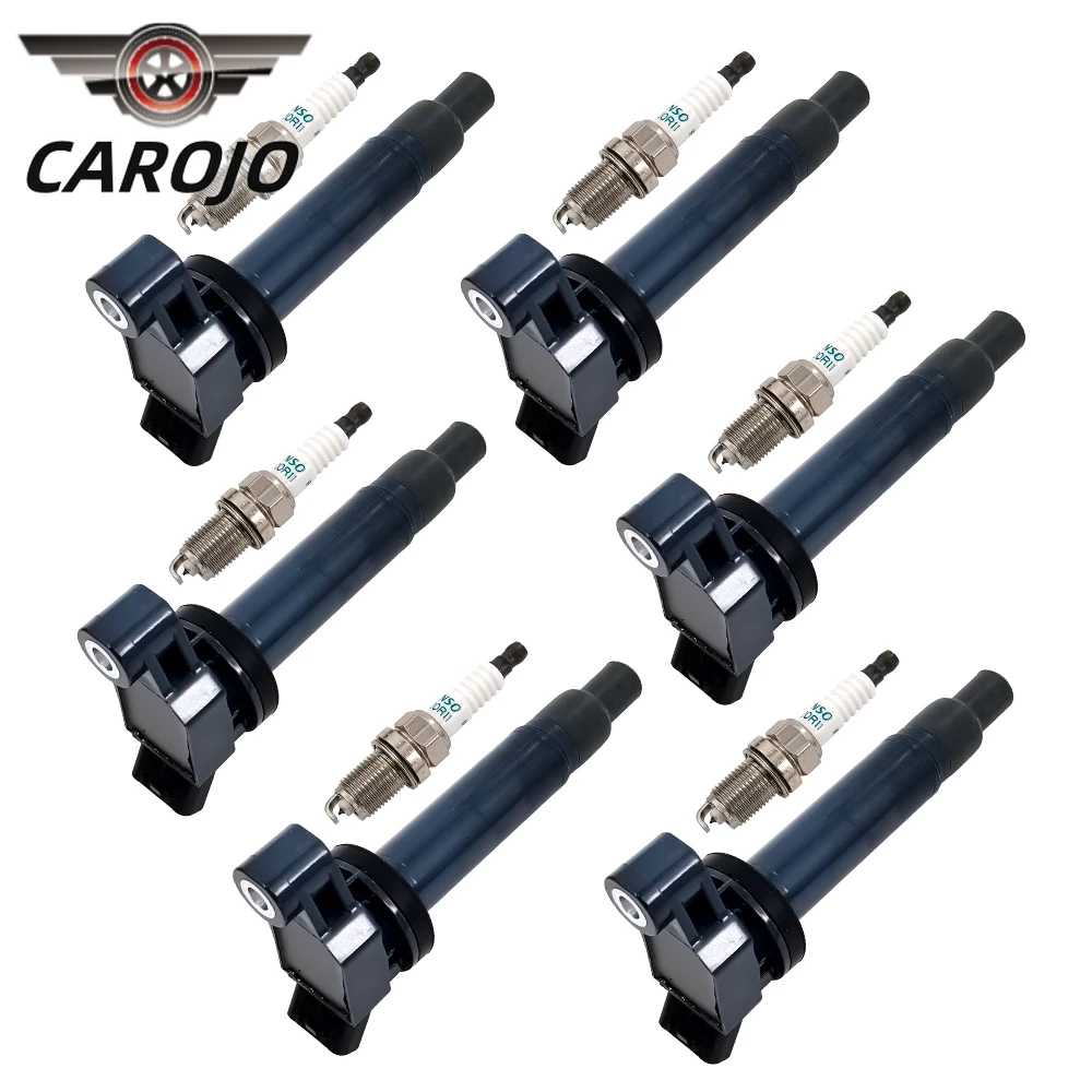 12 шт. в упаковке катушки зажигания UF267 и свечи 90919-01210 Platinum 4504 совместимы с Lexus ES300