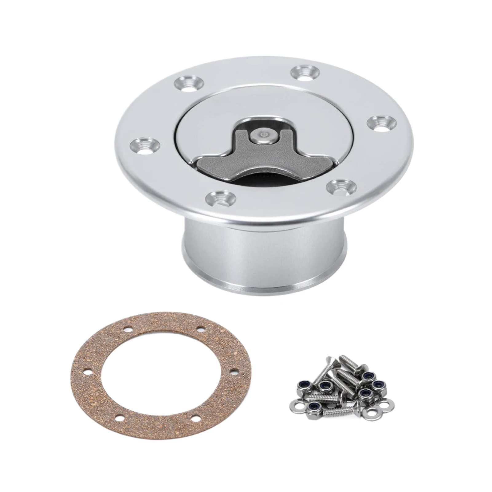 

Новая алюминиевая заготовка топливного ячейка/крышка обратного отверстия топливного бака, крепление для скрытого монтажа, 6 болтов, окисление поверхности, зеркальный полированный внутренний диаметр отверстия 35,5 мм