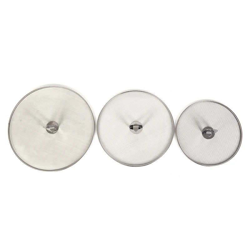 

1 Pieces Splatter Screen Mesh Pot Lid Cover Oil Frying Pan Lid Explosion-Proof Smoke Splash-Proof Insulation Oil Filter Cover